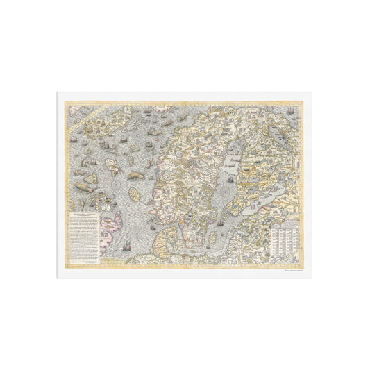 En tro gengivelse af Carta Marina, 1572