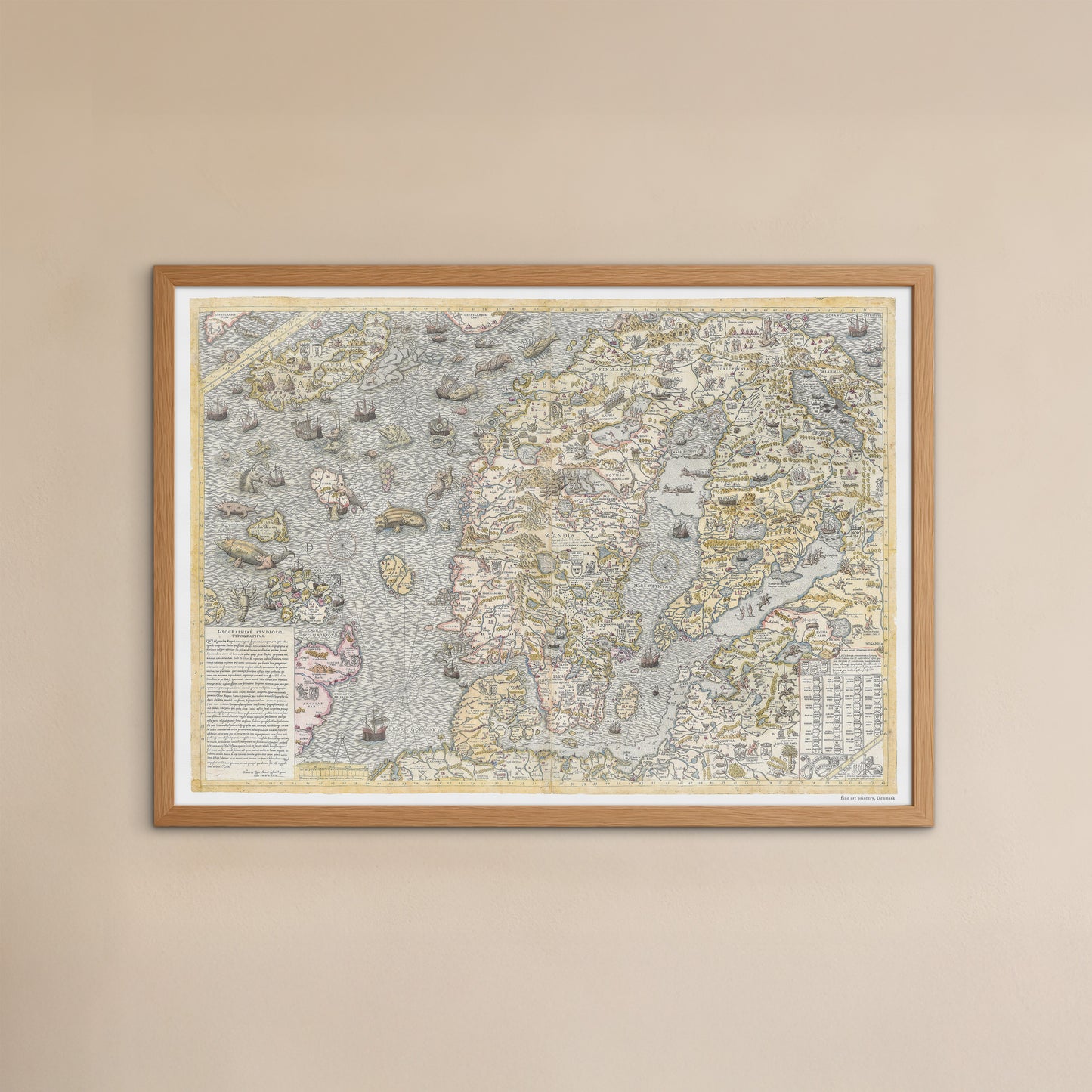 A faithful reproduction of Carta Marina, 1572