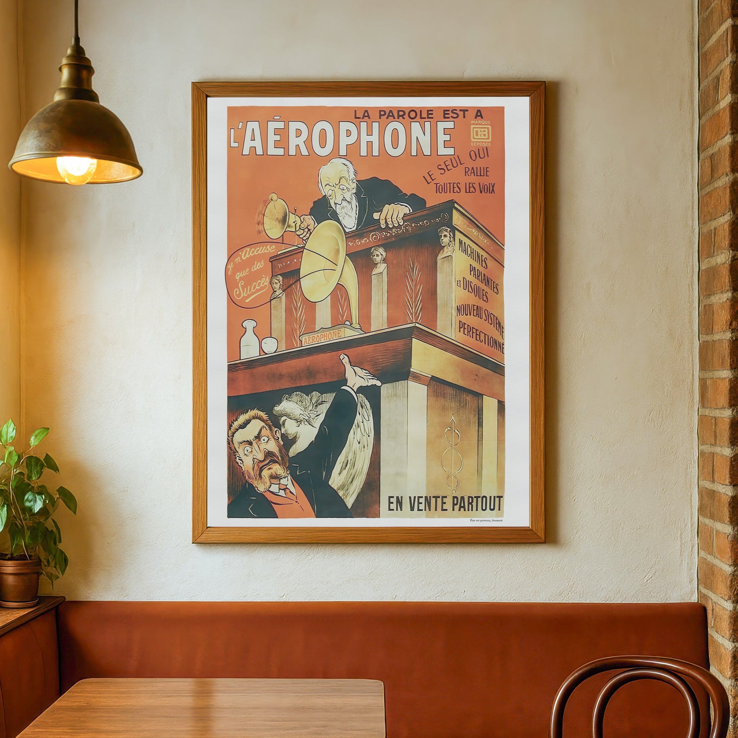 l'Aérophone - French advertising poster for Gramophone/Phonograph