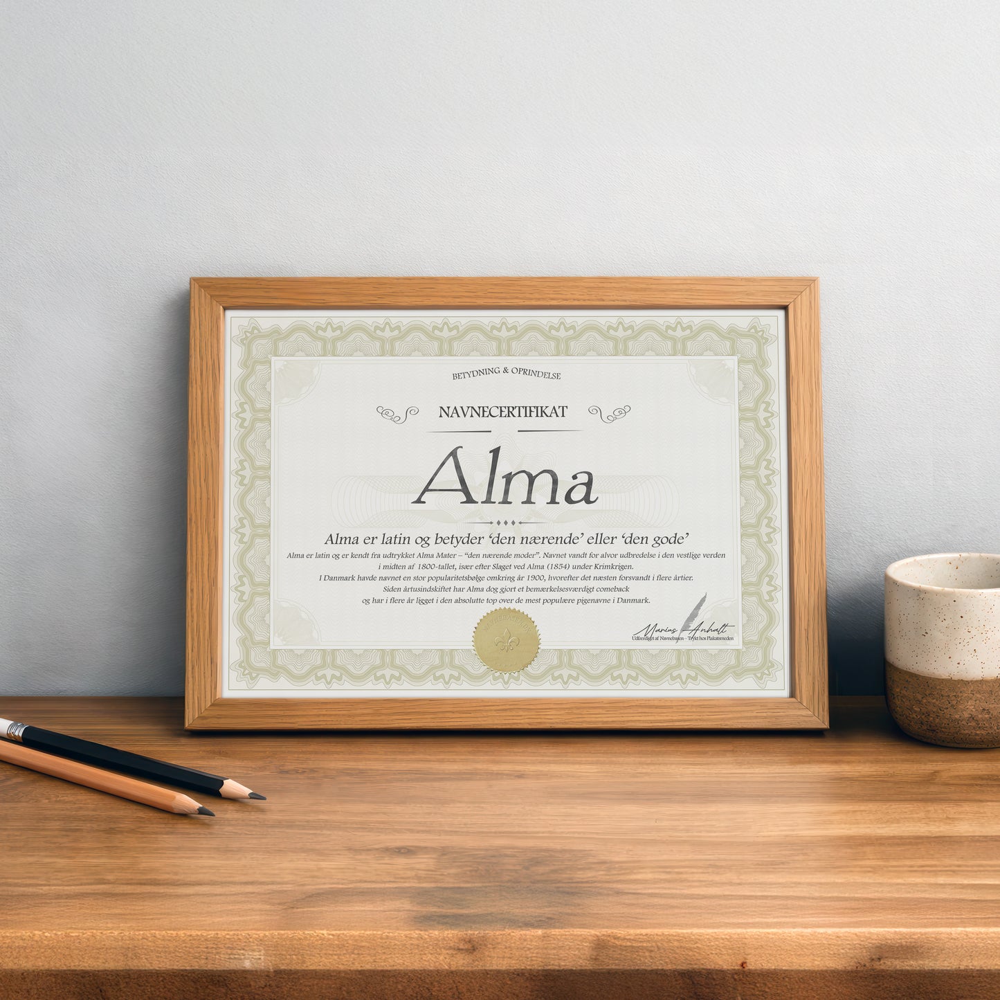 Hvad betyder Alma | Navnecertifikat med Betydning & Oprindelse