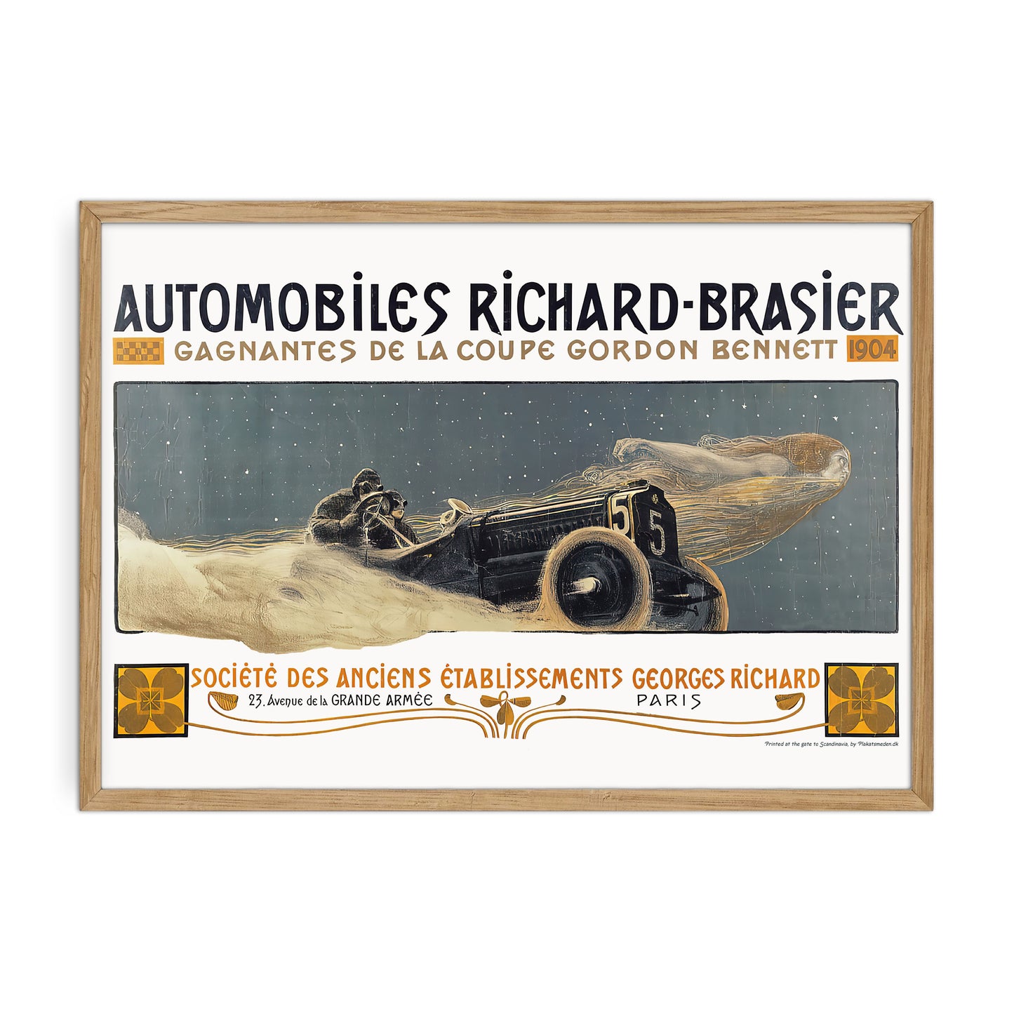 Automobiles Richard-Brasier - klassisk bil reklame