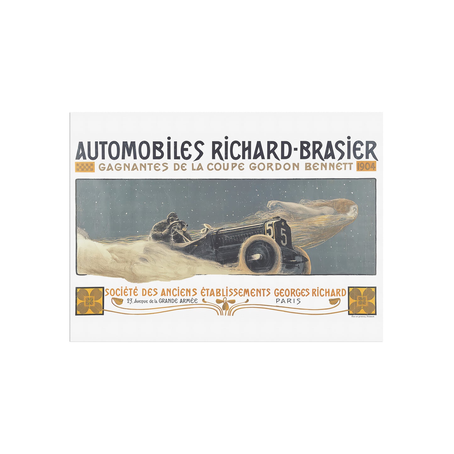 Automobiles Richard-Brasier - classic car advertising