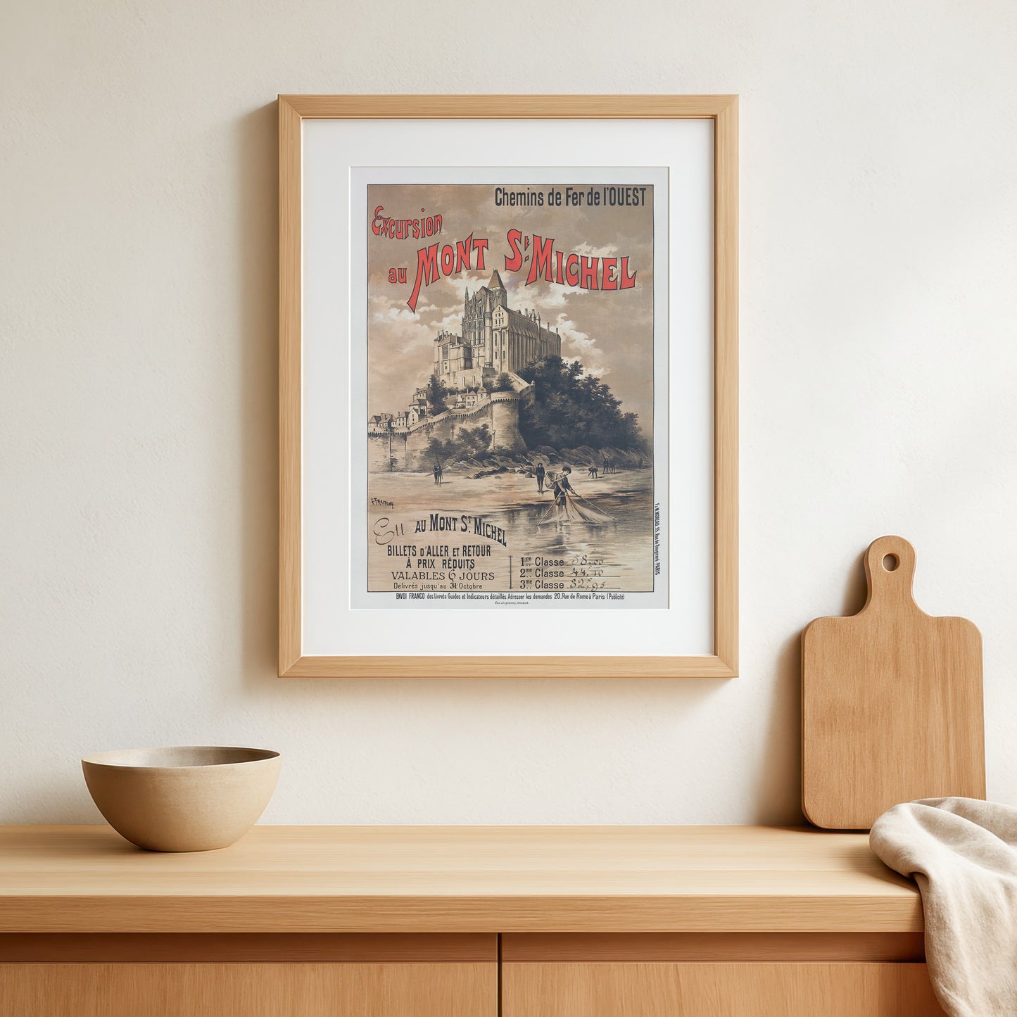 Excursion to Mont St Michel with the railway company Chemins de Fer de l'Ouest