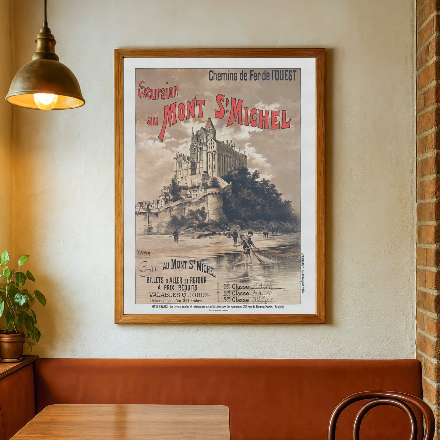 Excursion to Mont St Michel with the railway company Chemins de Fer de l'Ouest