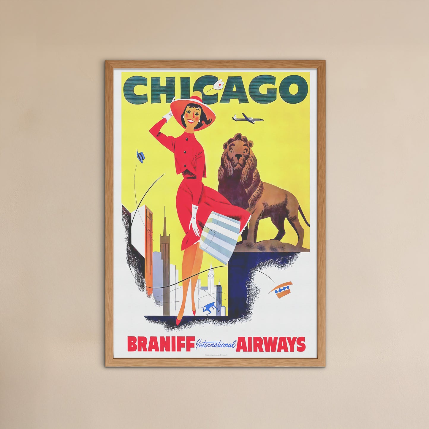 Chicago, the "Windy City" Travel Poster