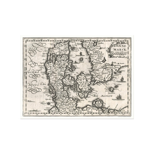 Dannemarck, 1734 - Danmarkskort