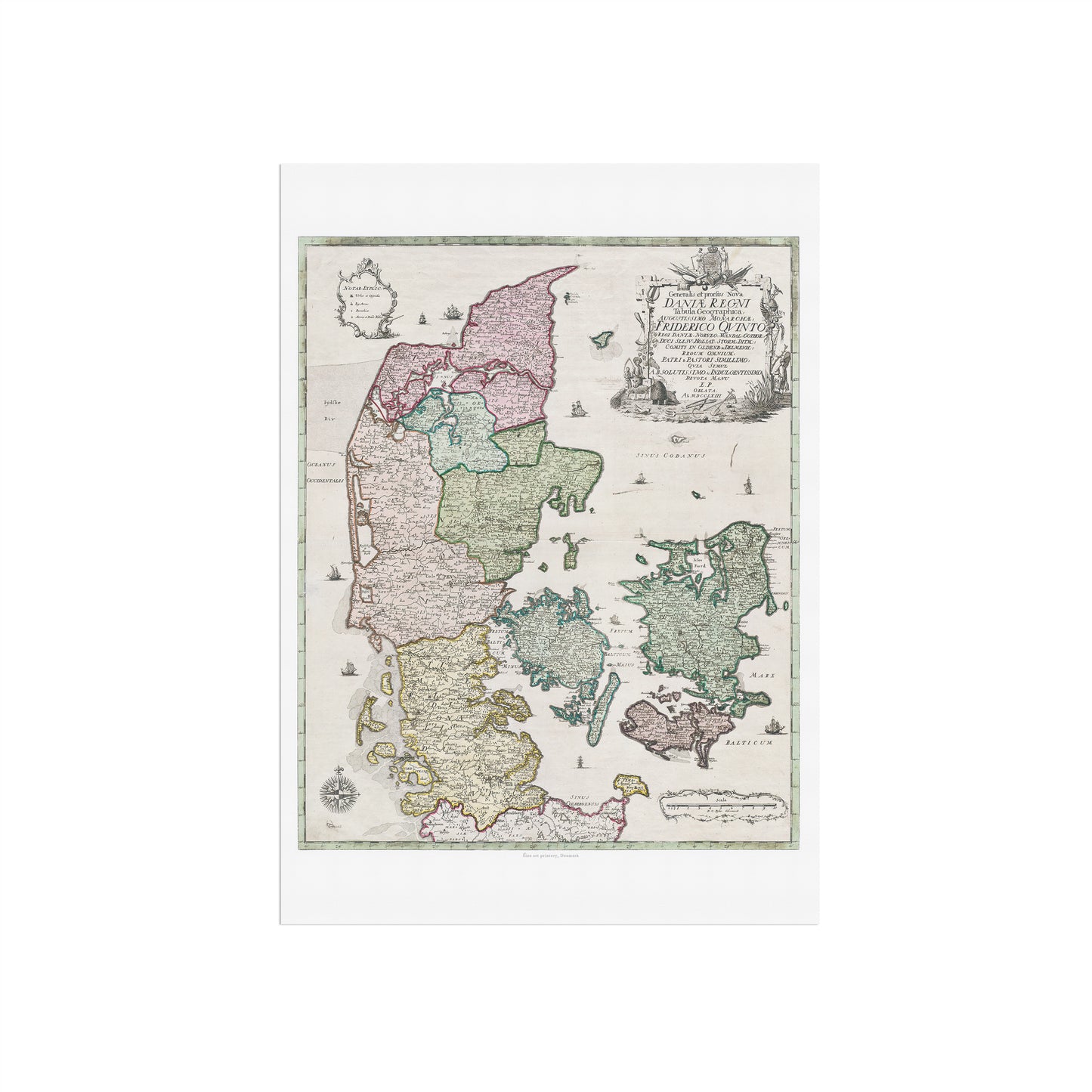 Danmarkskort 1763, Generalis et prorsus Nova Daniæ Regni
