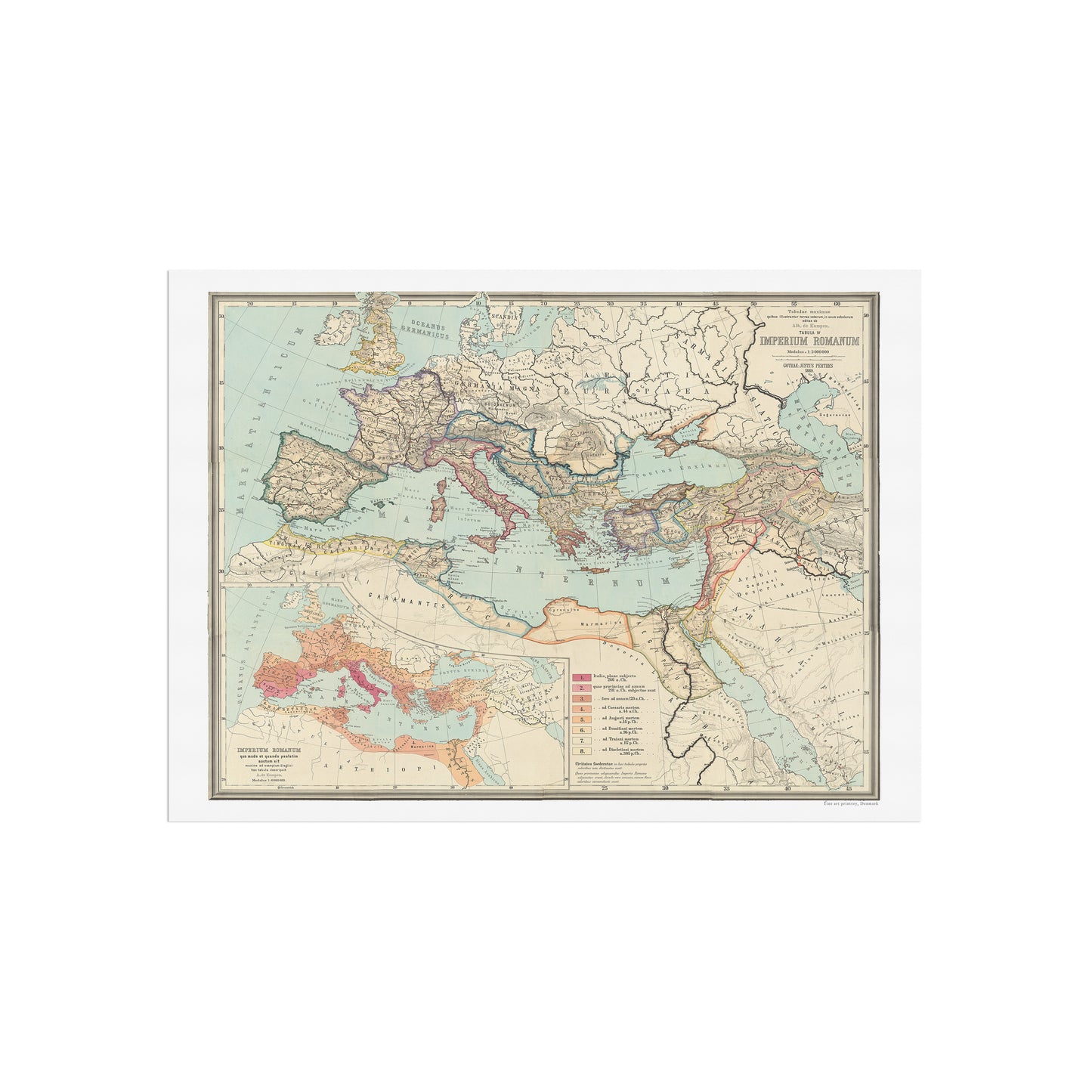 Imperium Romanum, map of the Roman Empire
