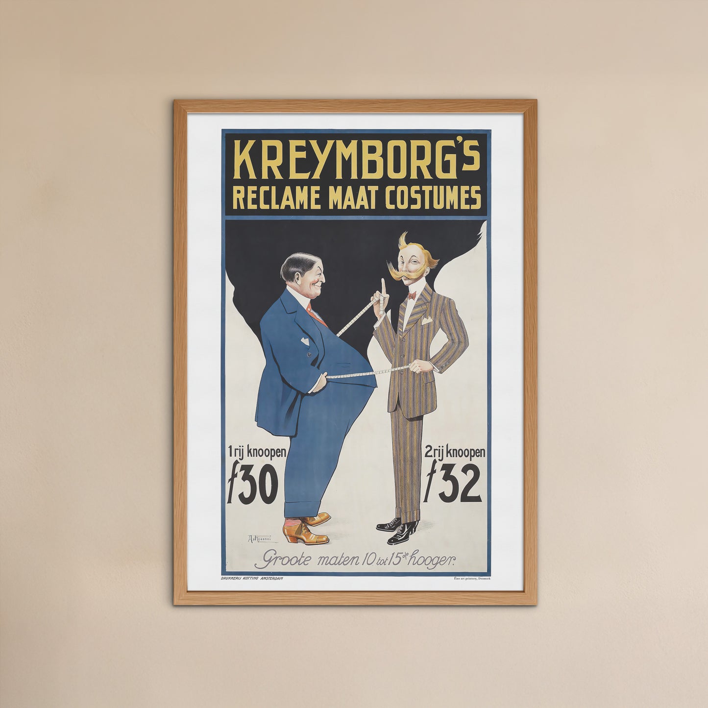 Kreijmborg's advertisement for tailor-made clothes