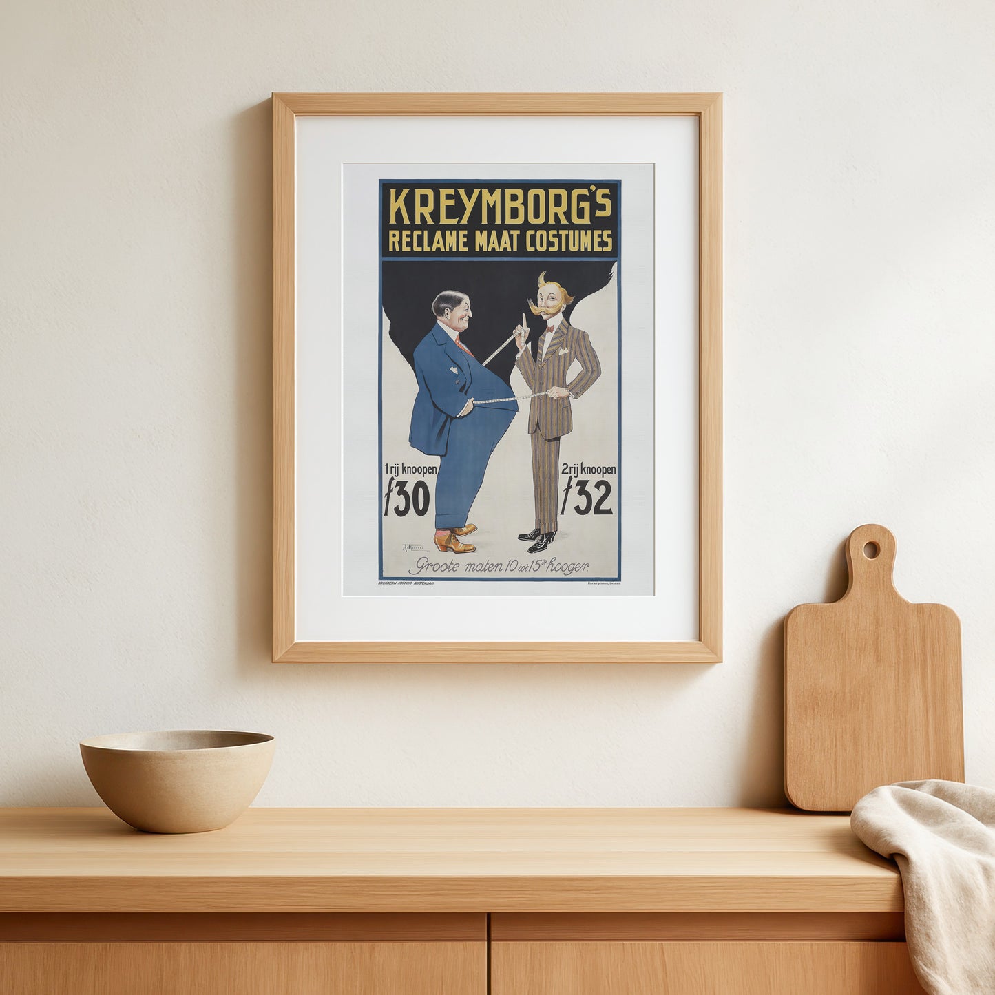Kreijmborg's advertisement for tailor-made clothes