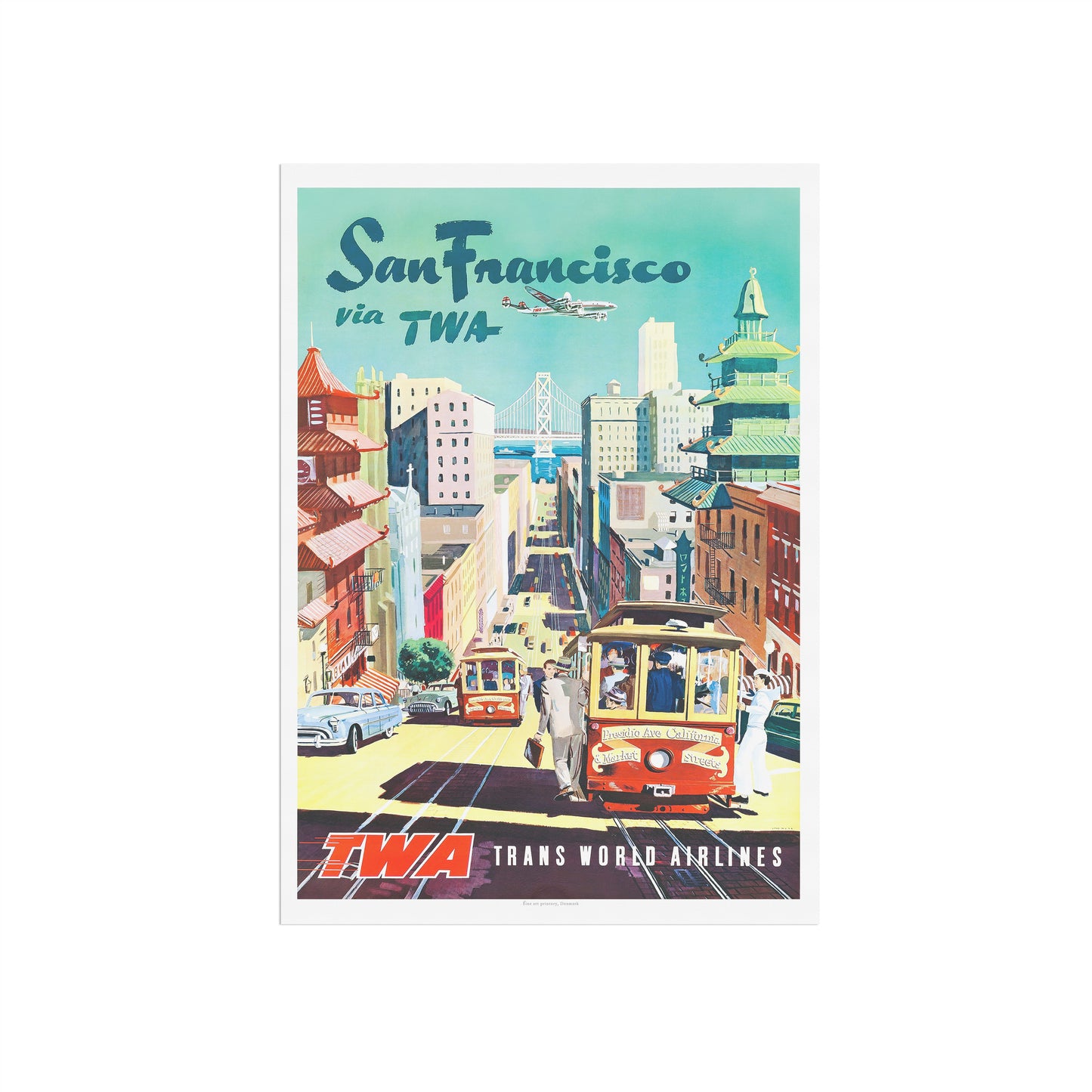 San Francisco, TWA - Travel poster