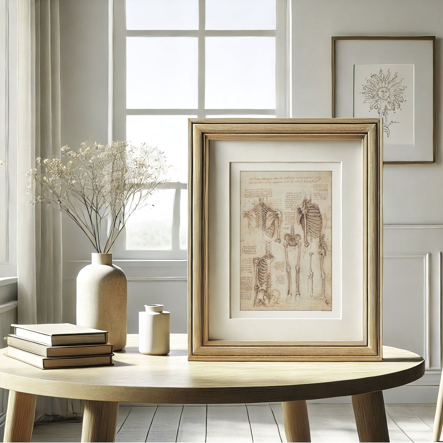 Leonardo da Vinci's Study of the Skeleton