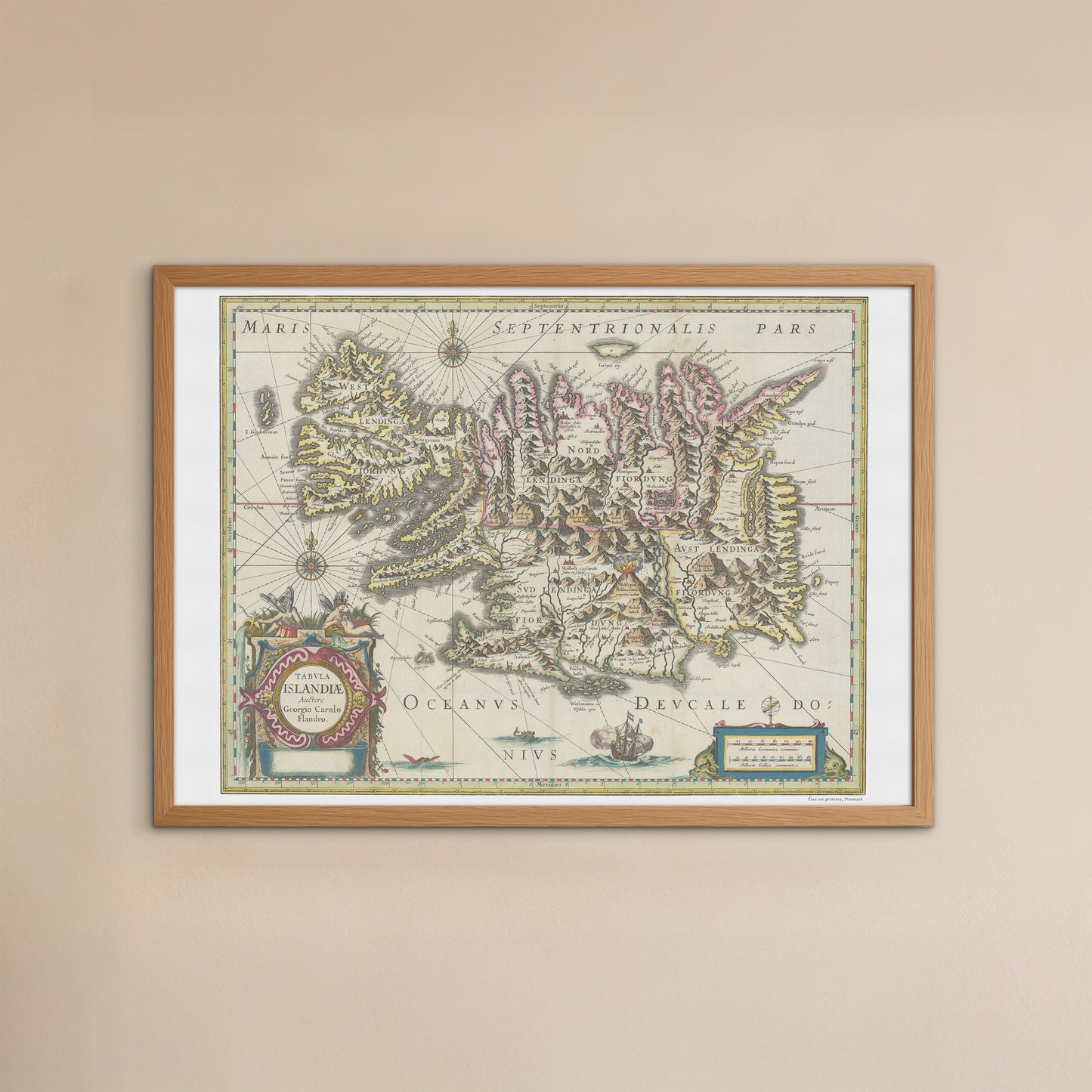 Tabula Islandiae, map of Iceland