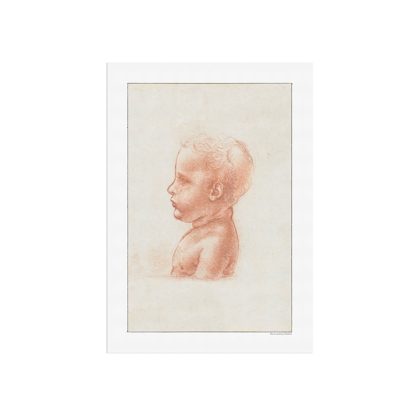 Leonardo da Vinci's profile bust of a child