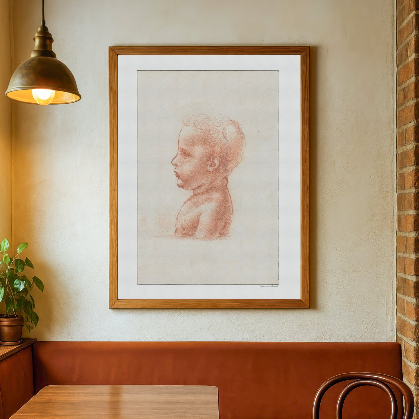 Leonardo da Vinci's profile bust of a child