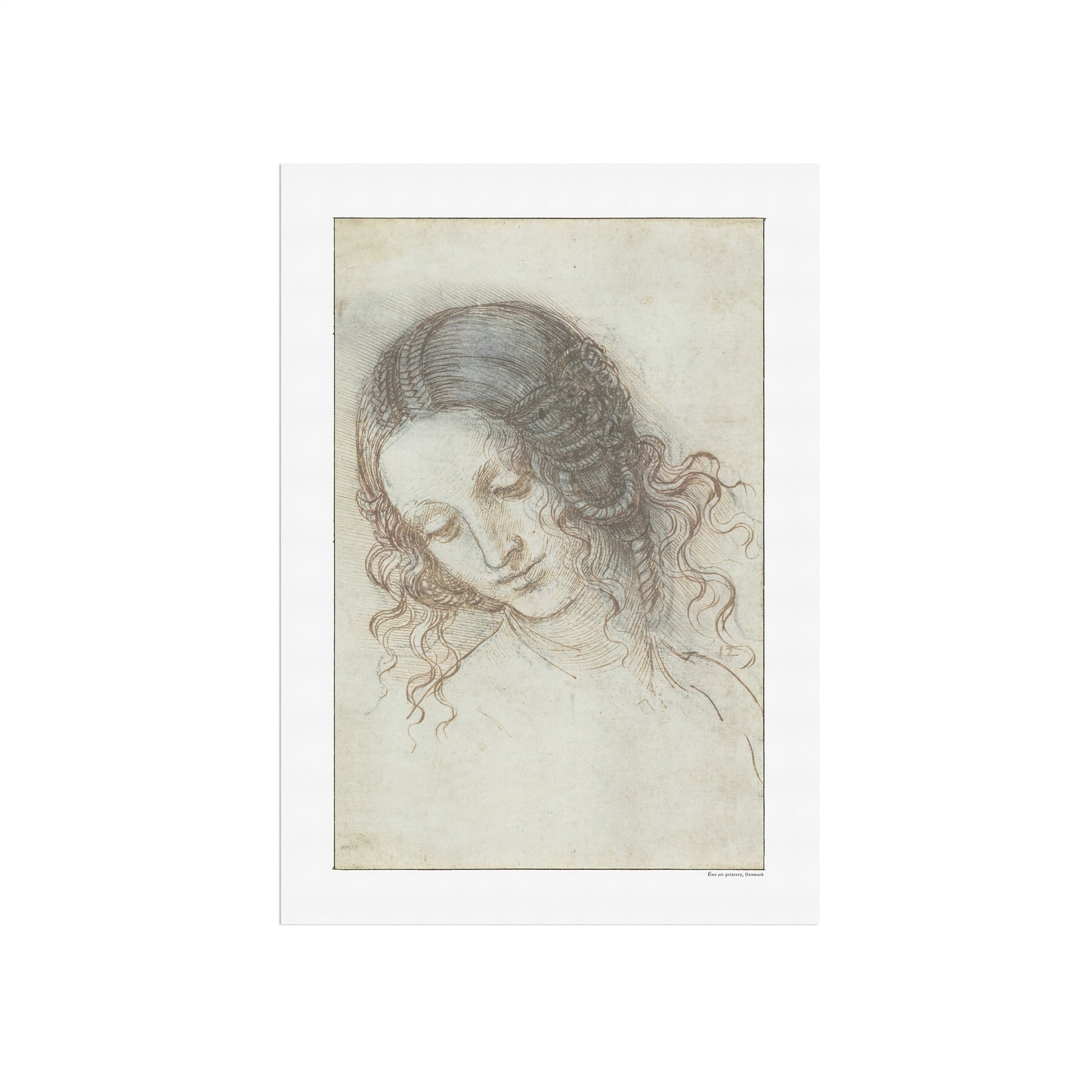 Leonardo da Vinci's Portrait of Leda (Study for the Head of Leda)