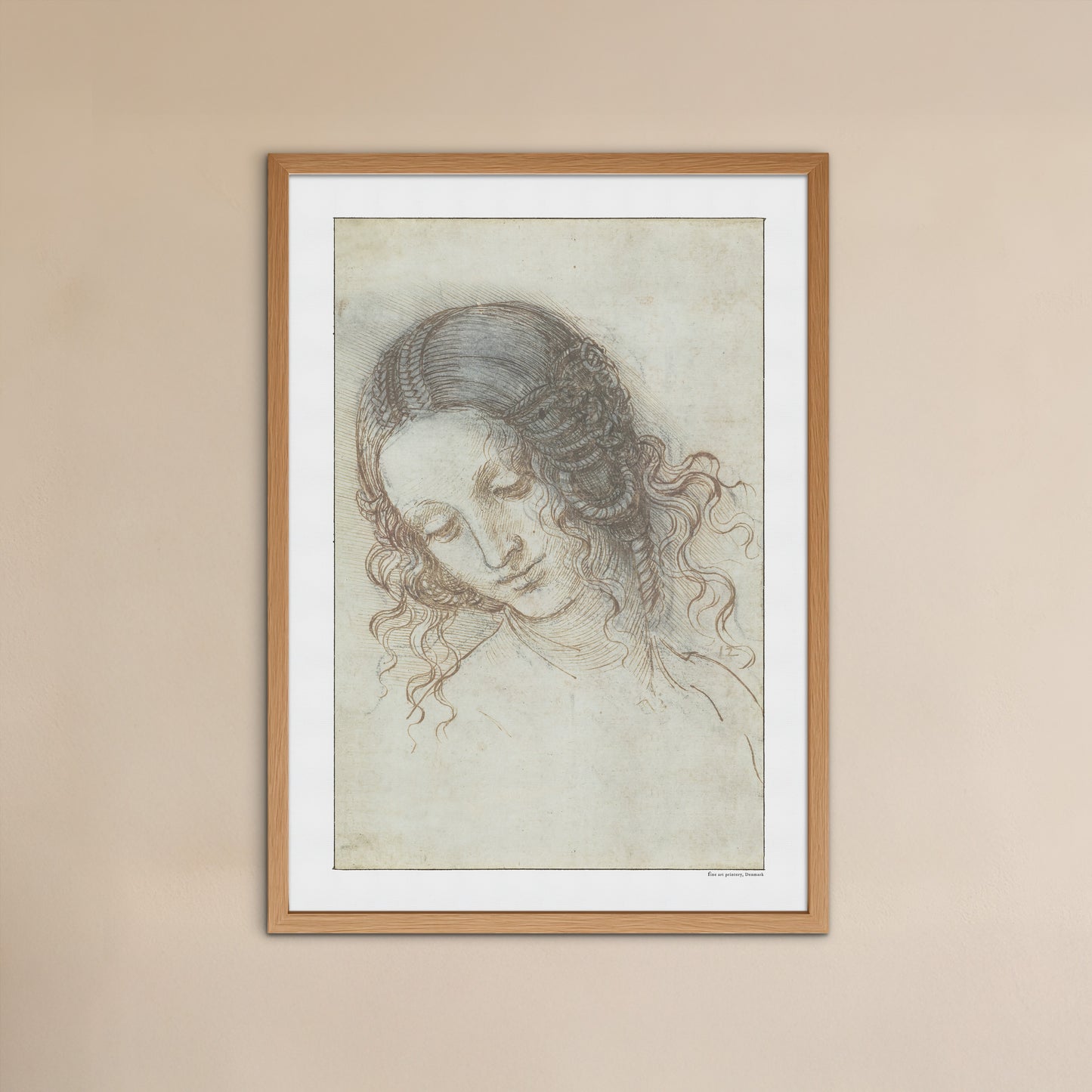 Leonardo da Vinci's Portrait of Leda (Study for the Head of Leda)