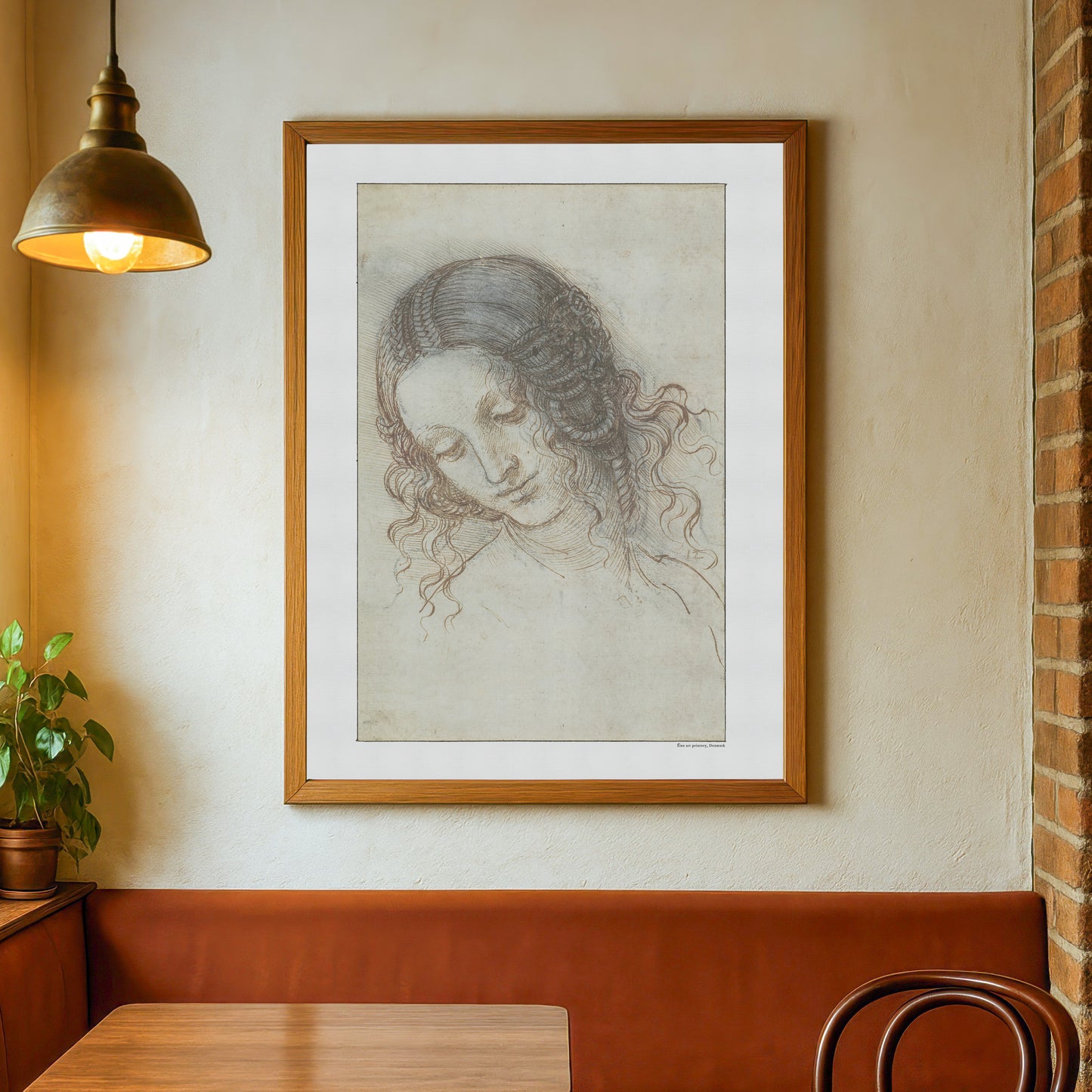 Leonardo da Vinci's Portrait of Leda (Study for the Head of Leda)