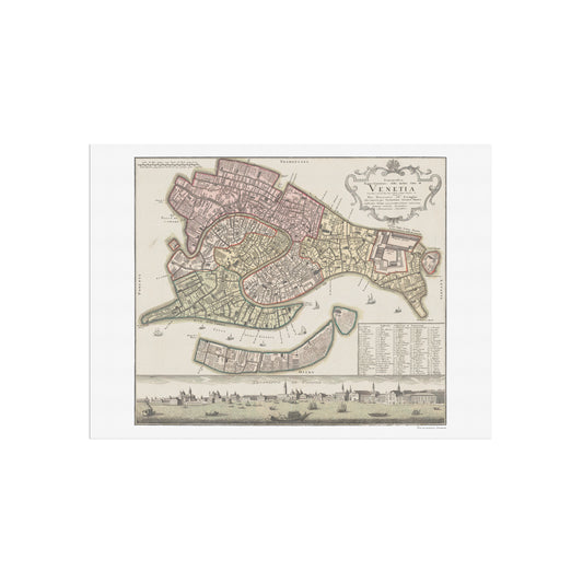 Den berømte by Venedig - inclita citta di Venetia