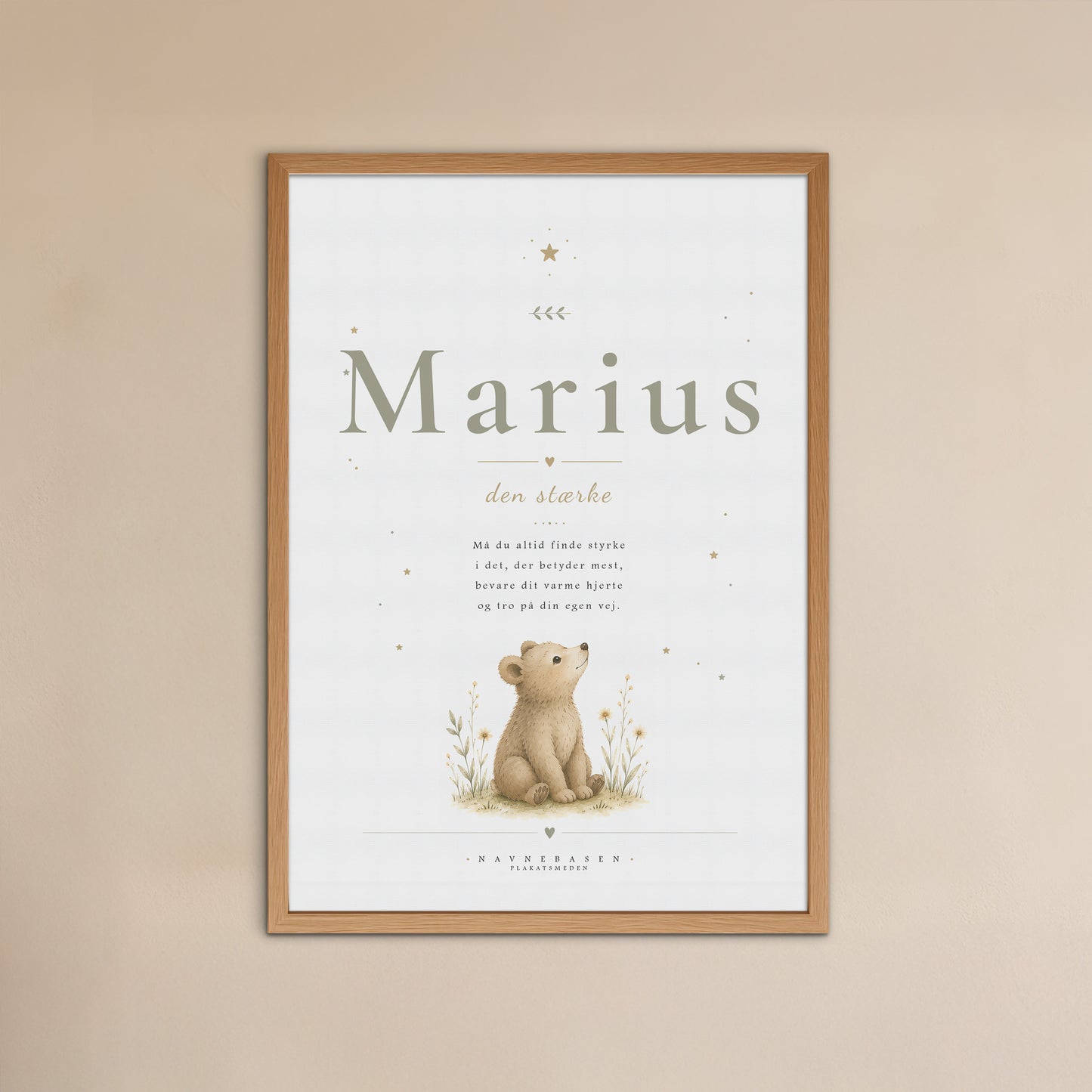 Marius | Navneprint med dyr