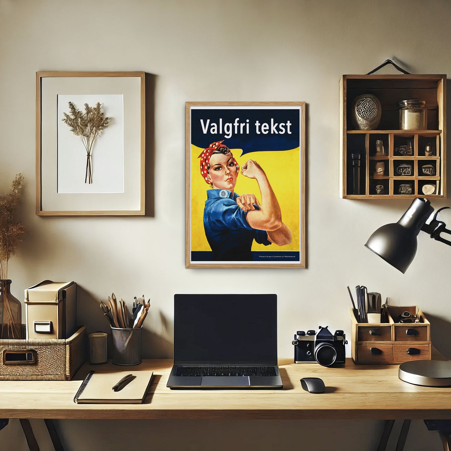 We Can Do It plakaten, med valgfri tekst