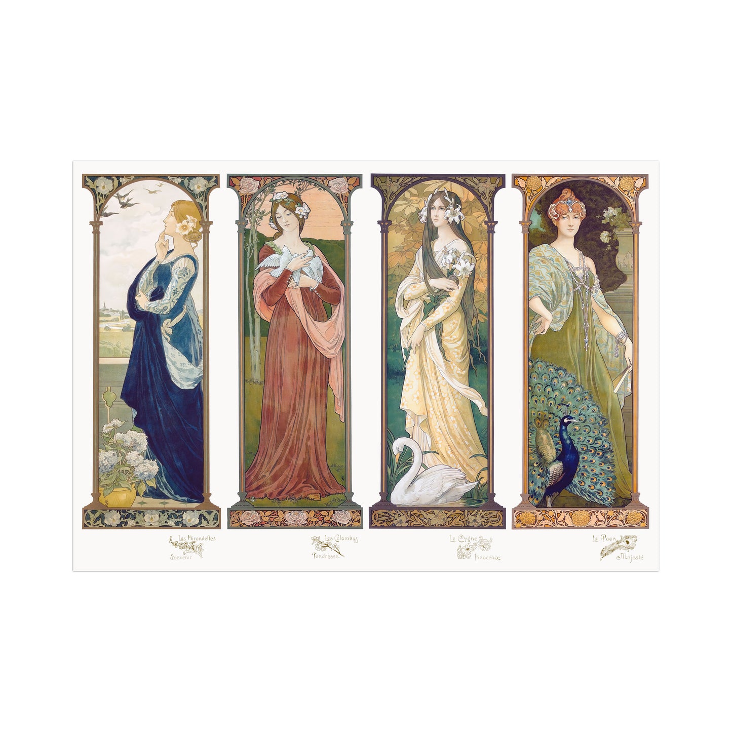 The four birds by Elisabeth Sonrel, 1901