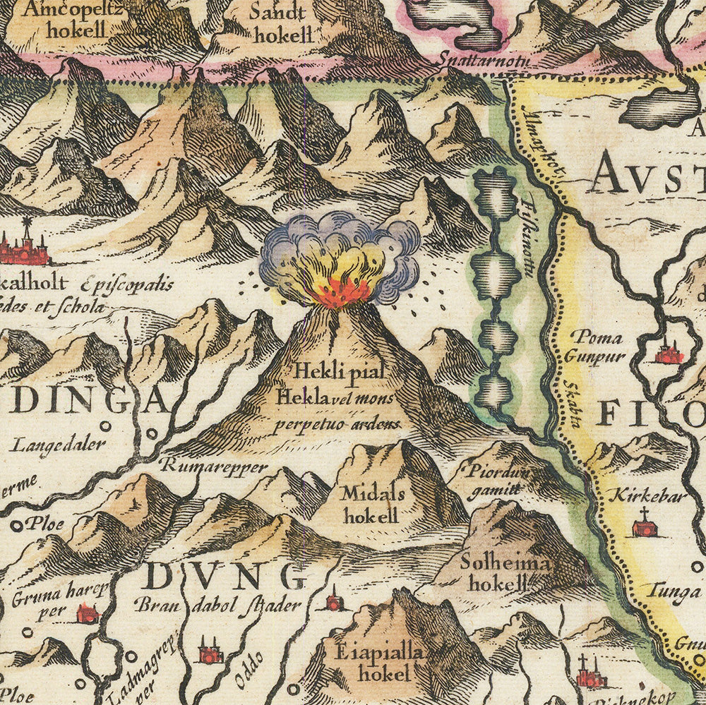 Tabula Islandiae, map of Iceland