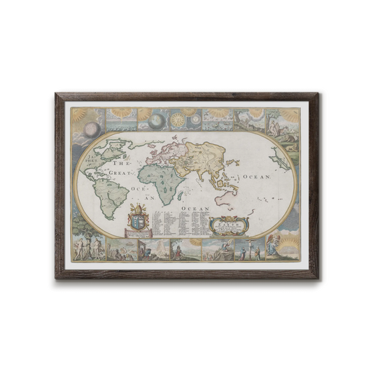 Joseph Moxon's world map