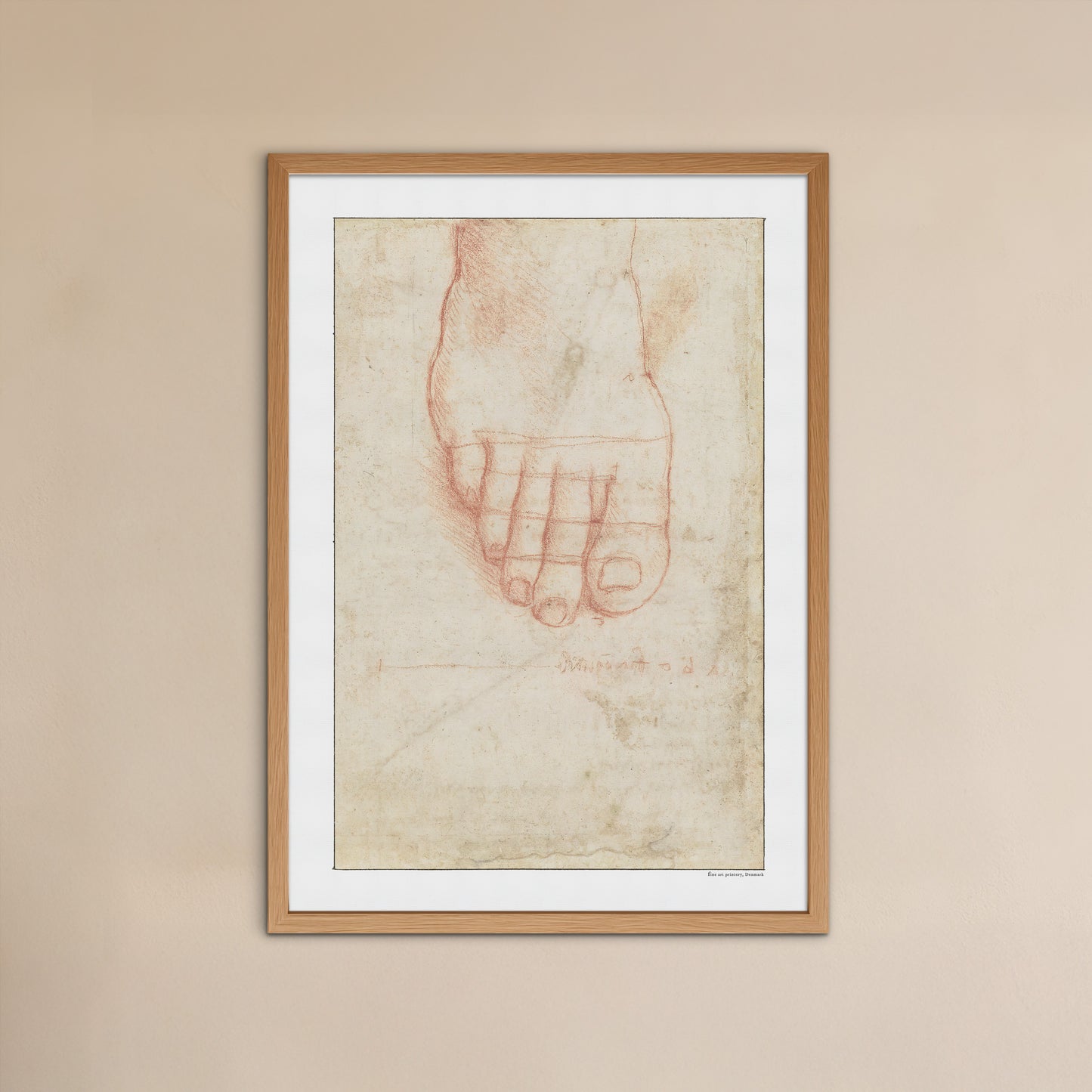 Leonardo da Vinci's Study of a Right Foot