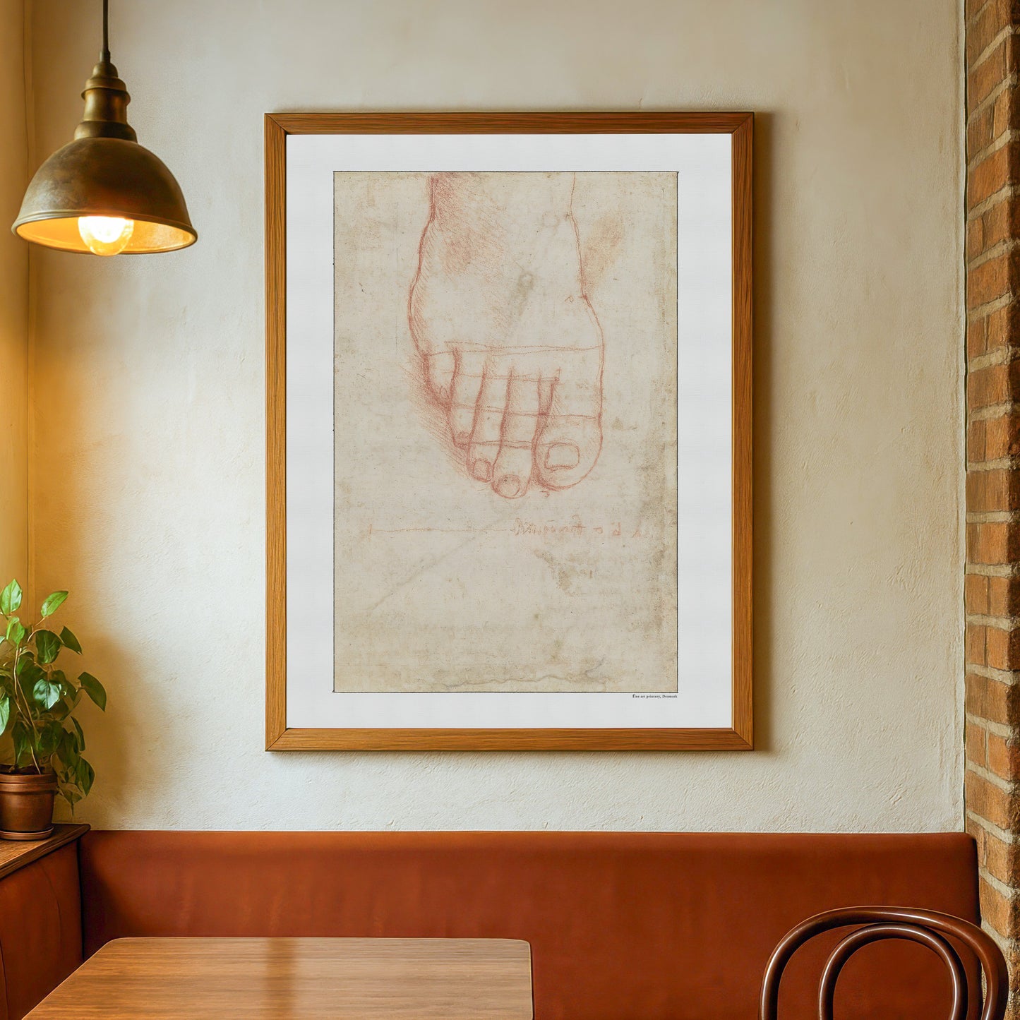 Leonardo da Vinci's Study of a Right Foot