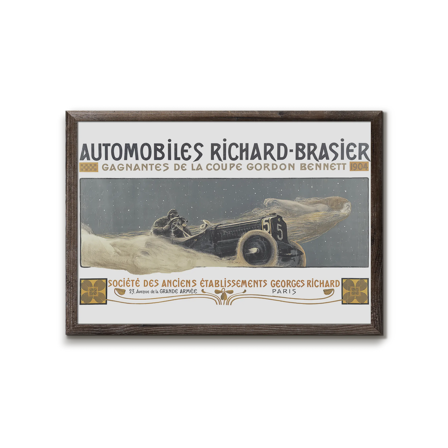Automobiles Richard-Brasier - klassisk bil reklame