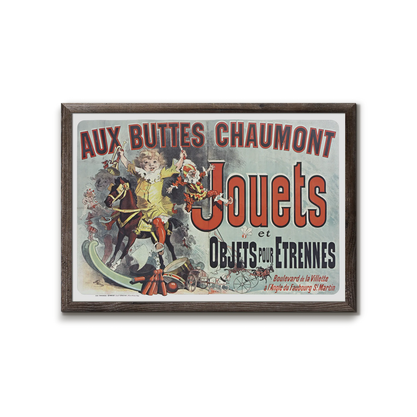 Gammel legetøjsreklame - Aux Buttes Chaumont