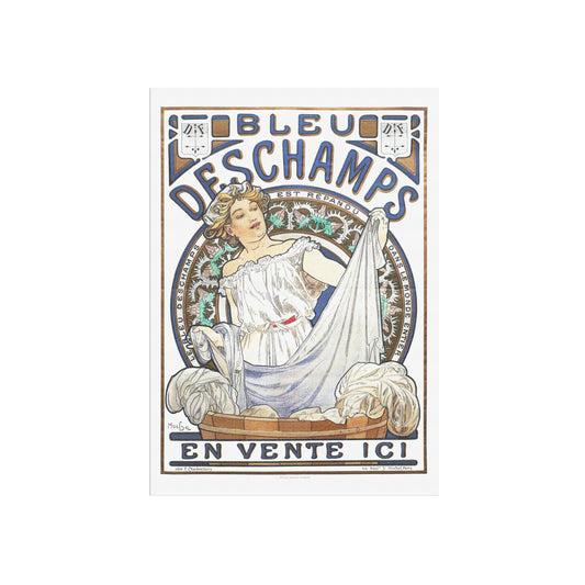 Bleu Deschamps 1897 - Alphonse Mucha poster