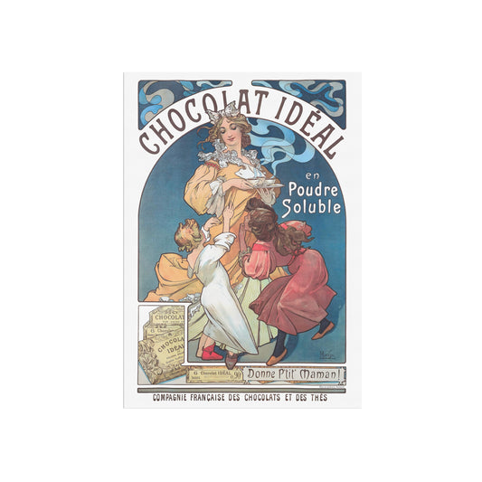 Chocolat Idéal Plakat - Alfons Mucha - Art Nouveau Reklamekunst (1897)