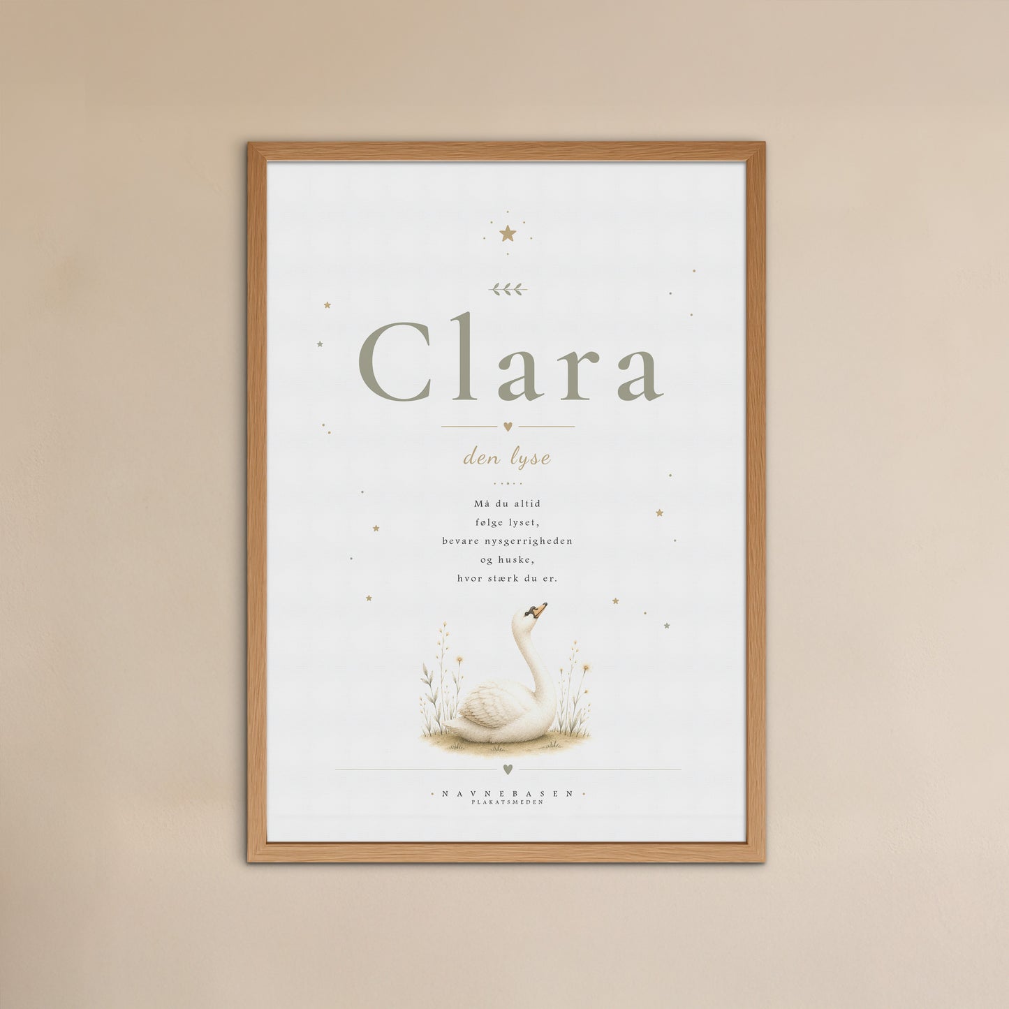 Clara | Navneprint med dyr