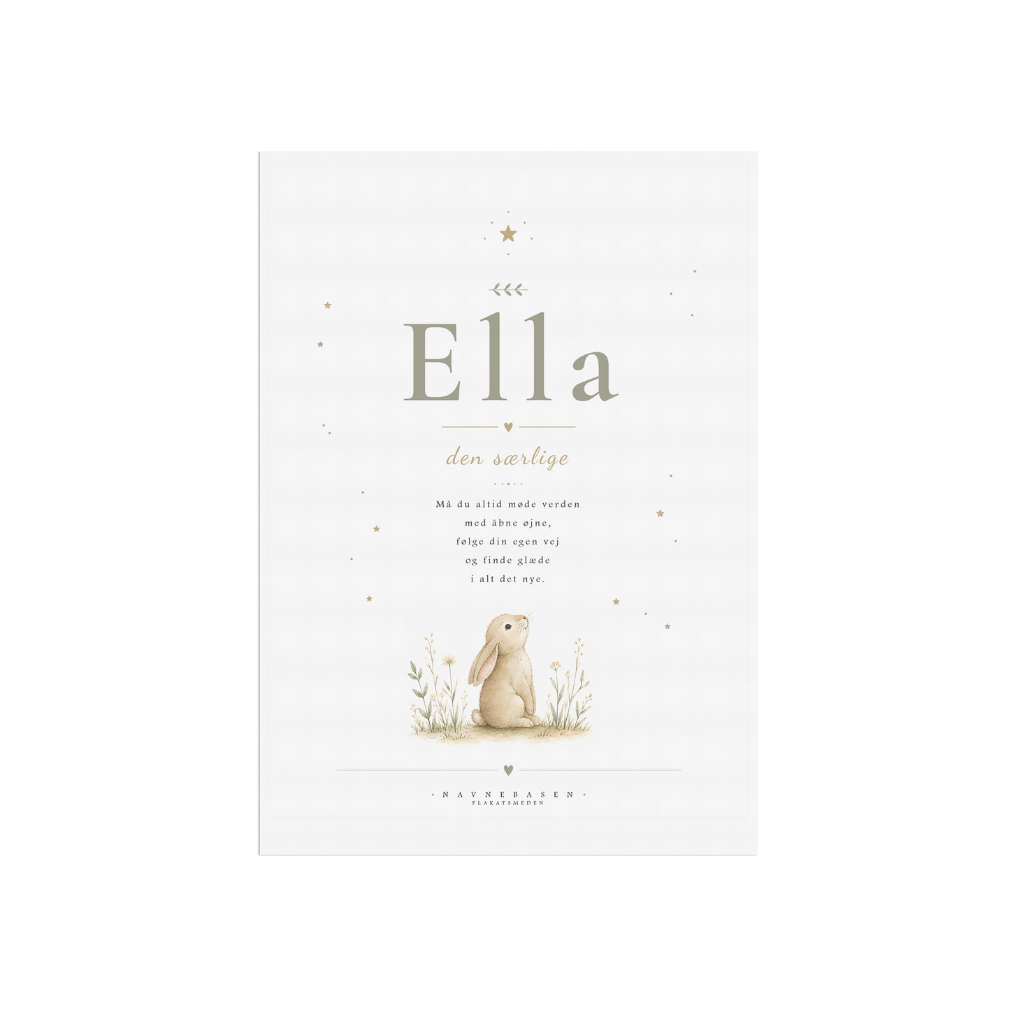 Ella | Navneprint med dyr