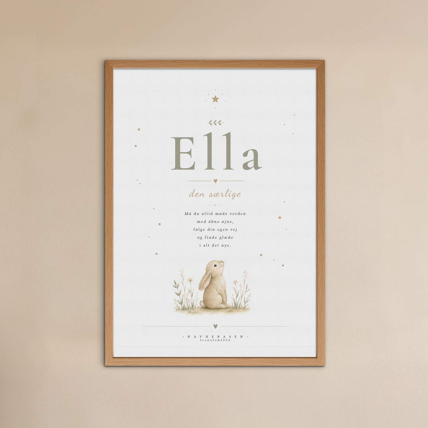 Ella | Navneprint med dyr