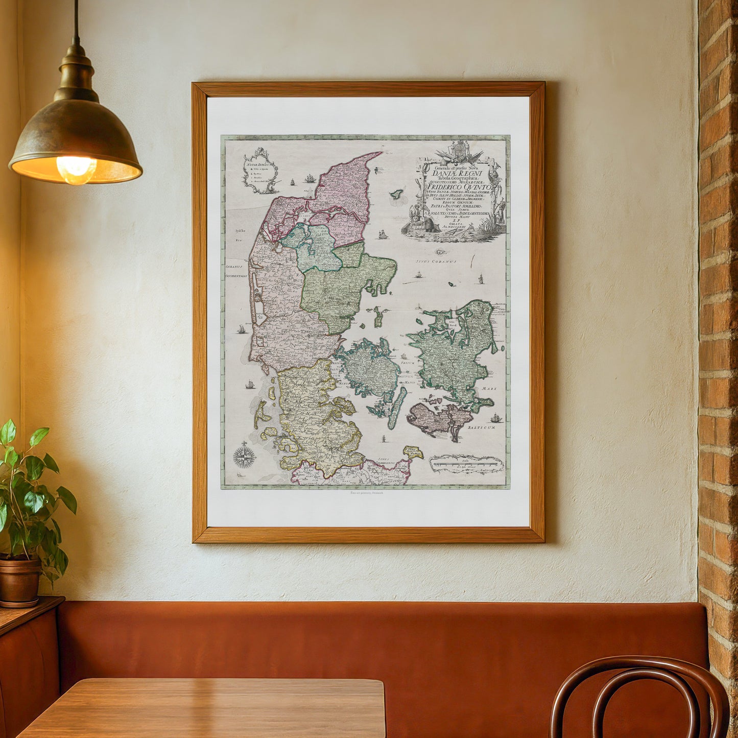 Map of Denmark 1763, Generalis et prorsus Nova Daniæ Regni