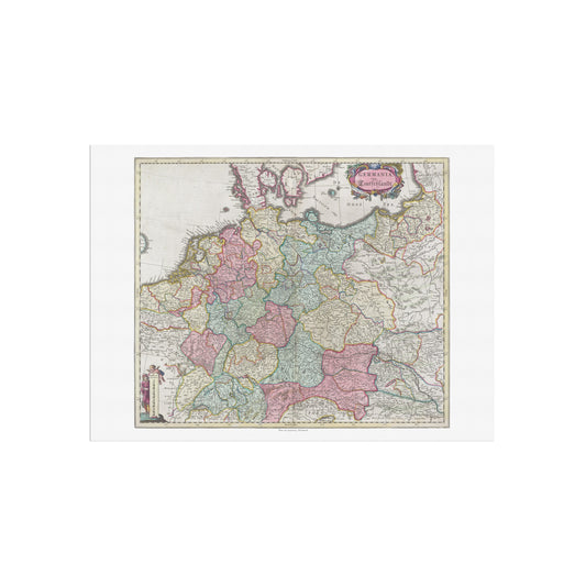 Historisk Tysklandskort: "Germania Vulgo Teutschlandt" af Joan Blaeu (1665)