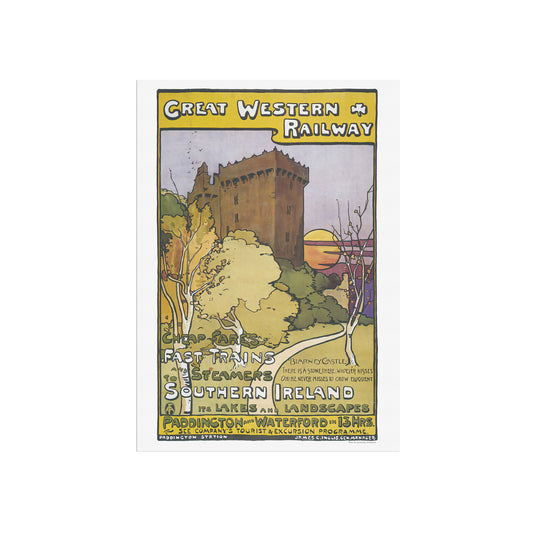Southern Ireland Great Western Railway travel poster