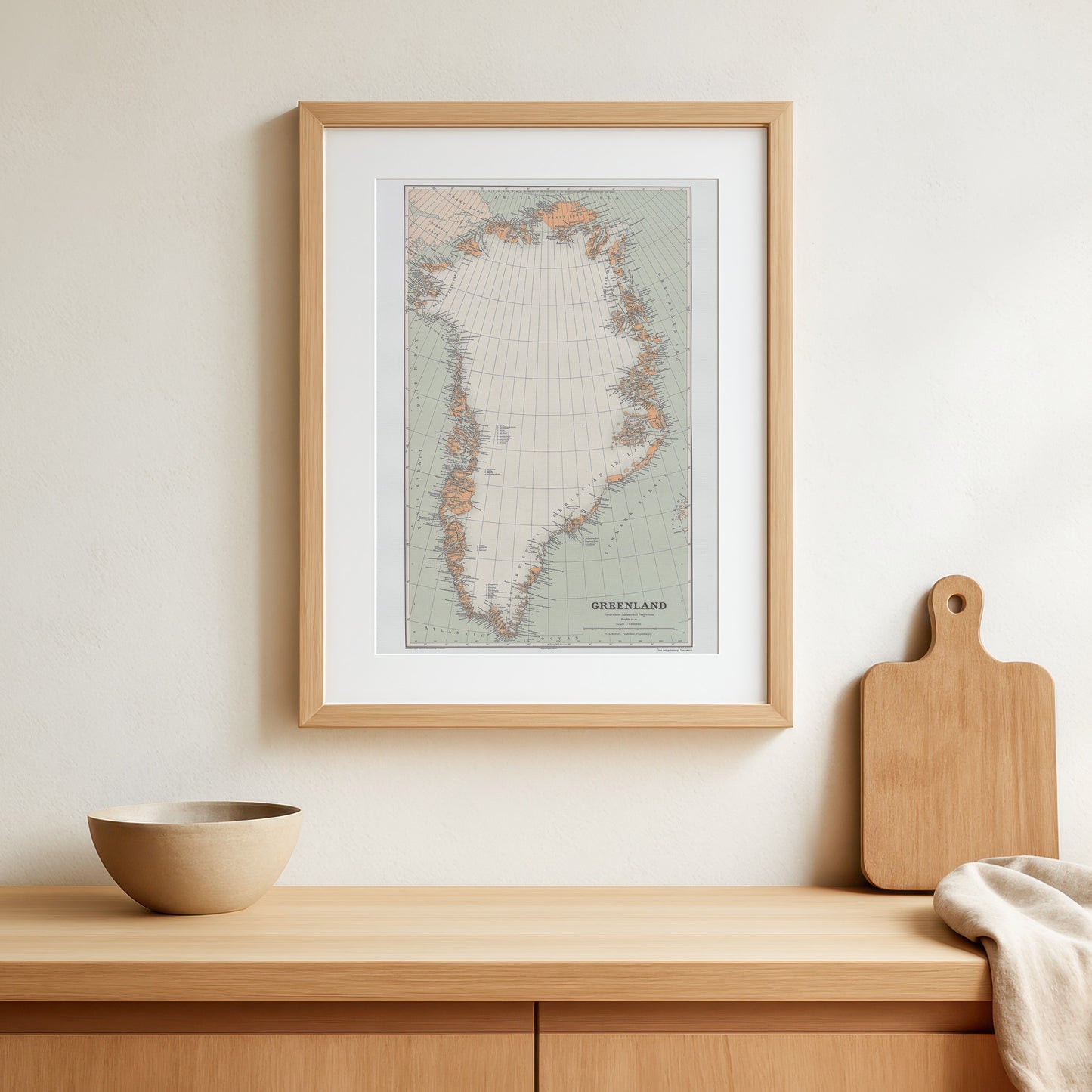 Map of Greenland, 1929