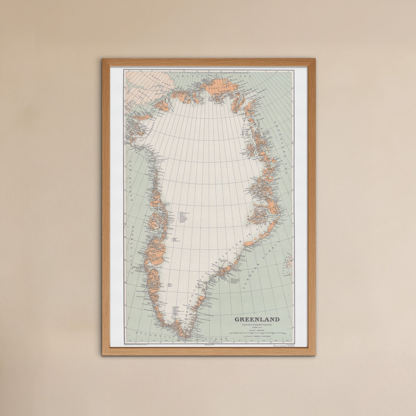 Map of Greenland, 1929