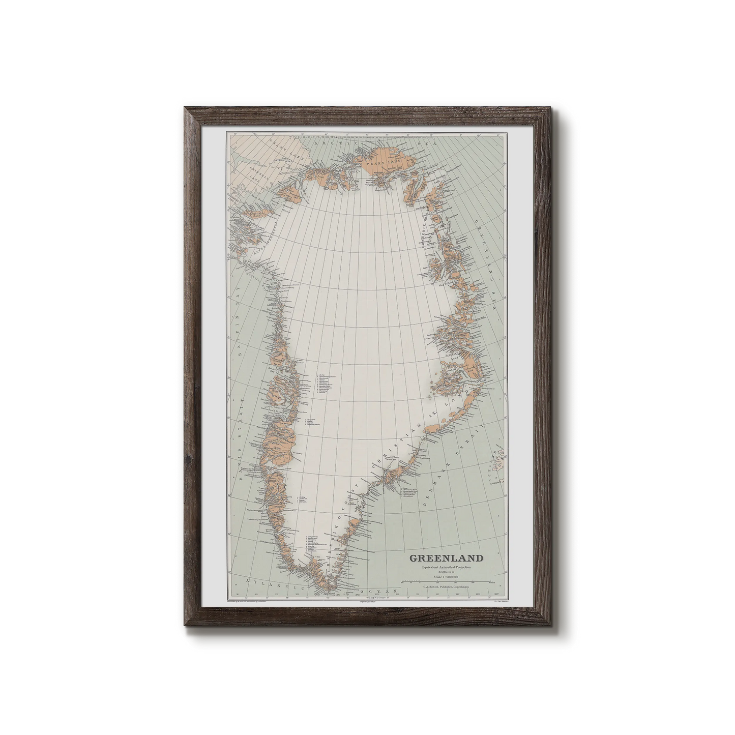 Map of Greenland, 1929