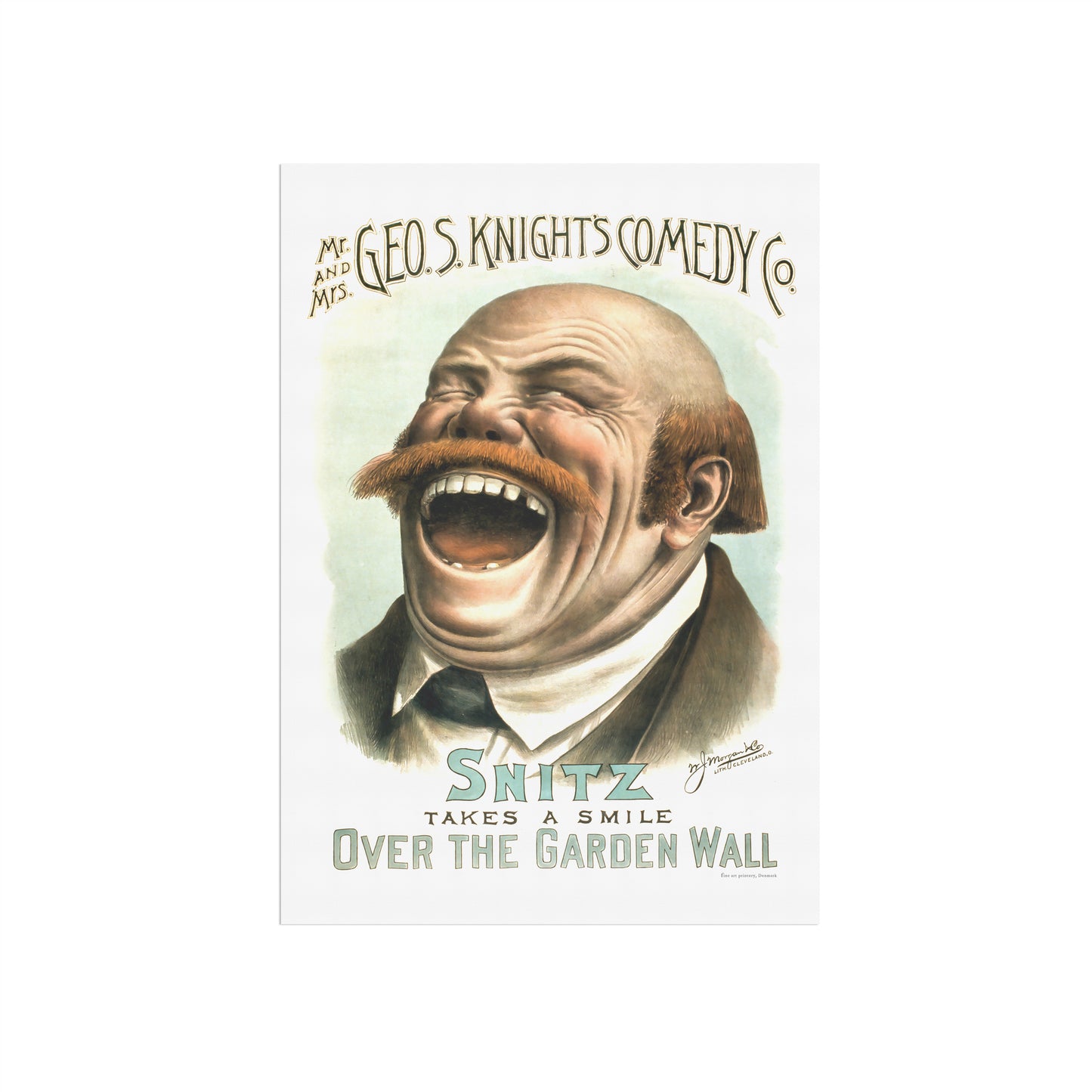 Snitz, American theater poster from about 1885
