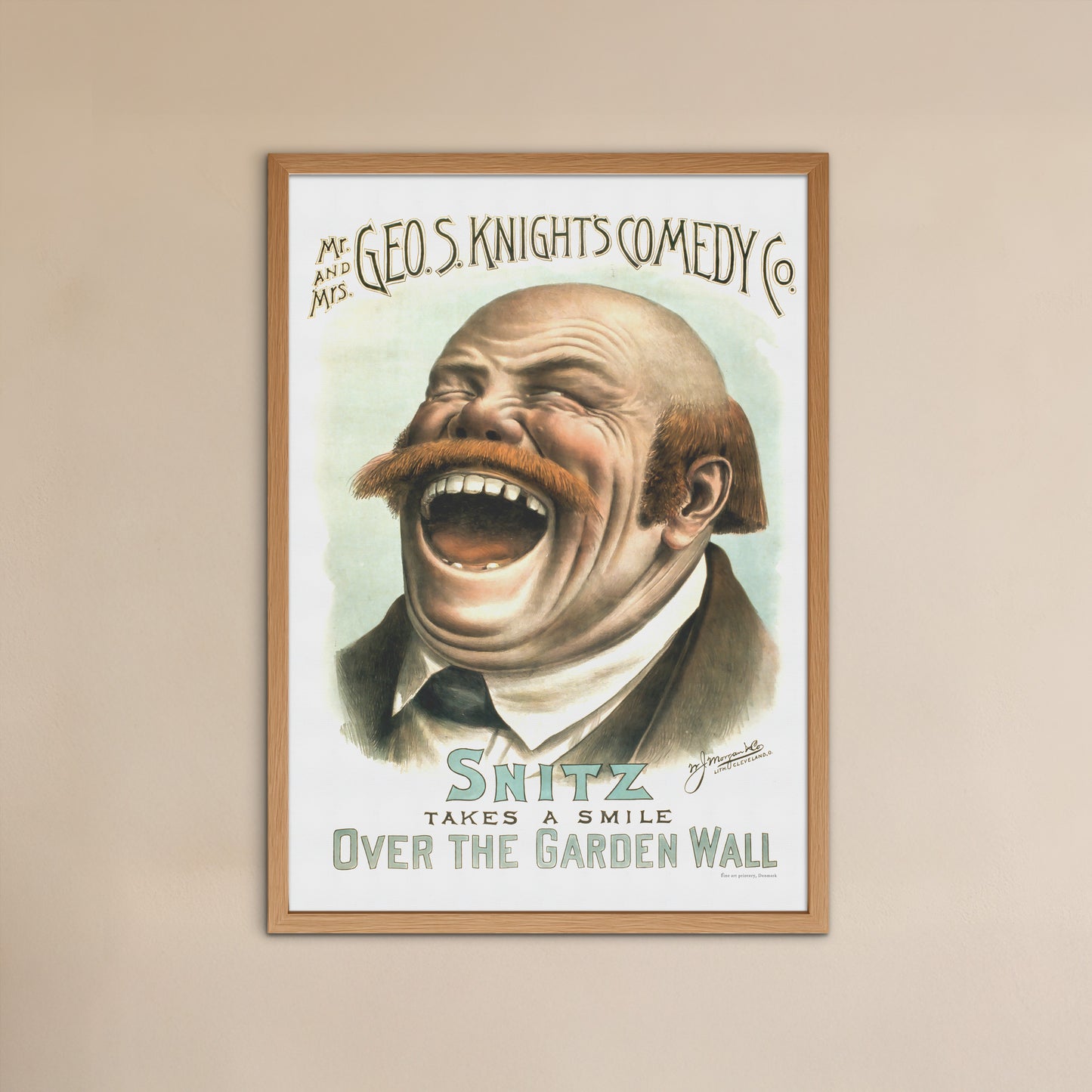 Snitz, American theater poster from about 1885