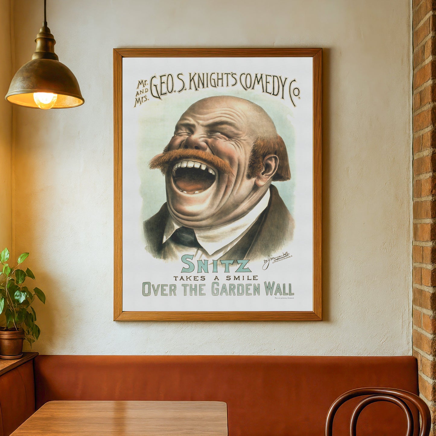 Snitz, American theater poster from about 1885