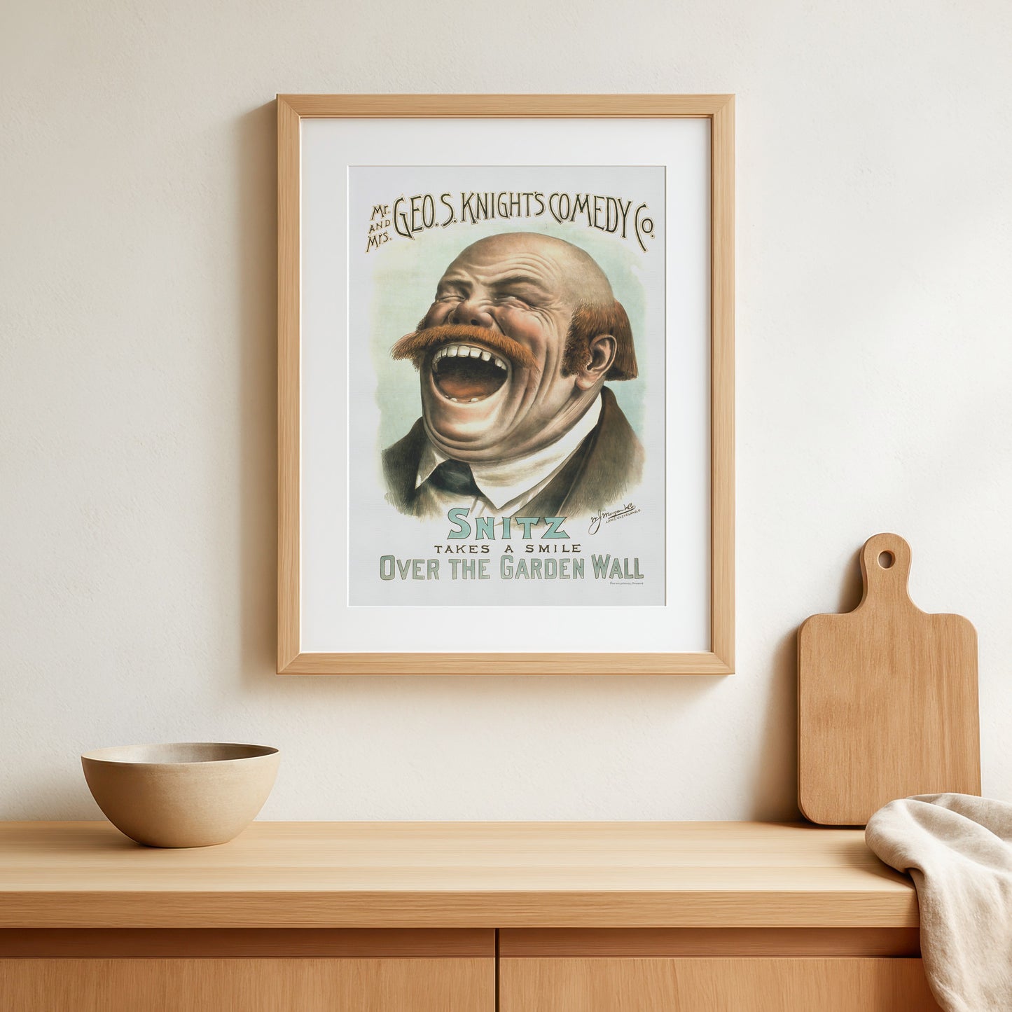 Snitz, American theater poster from about 1885