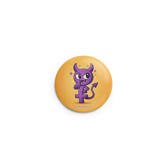 Lilla Merkur-djævel: Non-binær & Intersex Pride Badge