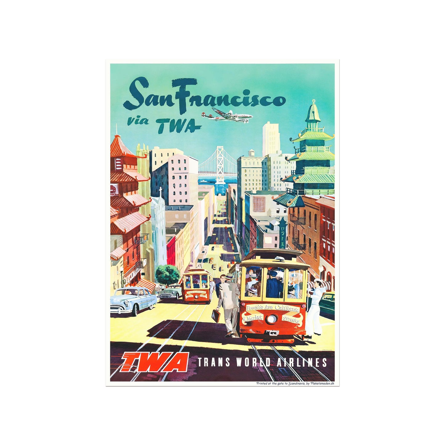 San Francisco, TWA - Travel poster
