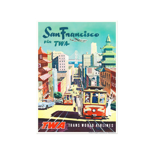 San Francisco, TWA - Rejseplakat